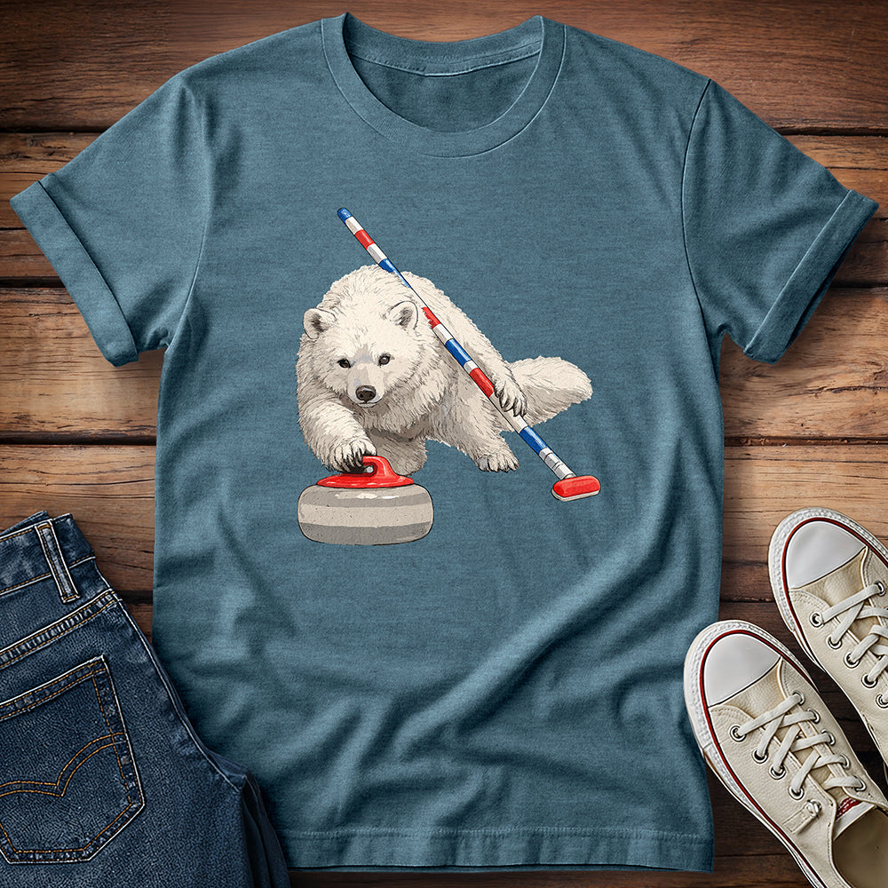 International Federation of Snowfox Curling T-Shirt