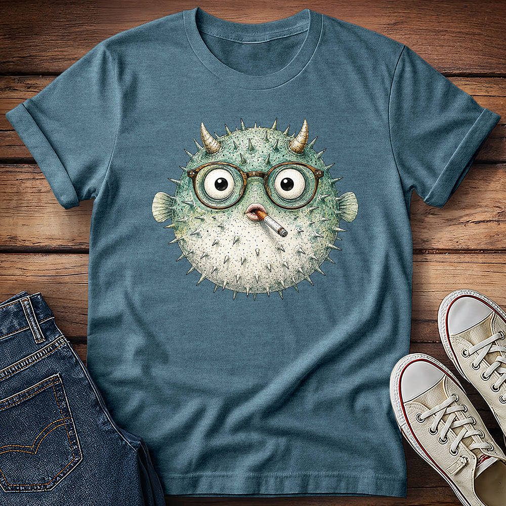 Puffer Fish Smoking T-Shirt