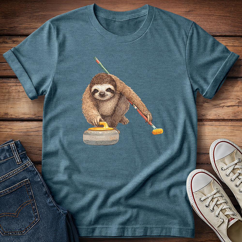 Sloth Slow Sweep Curl Society T-Shirt