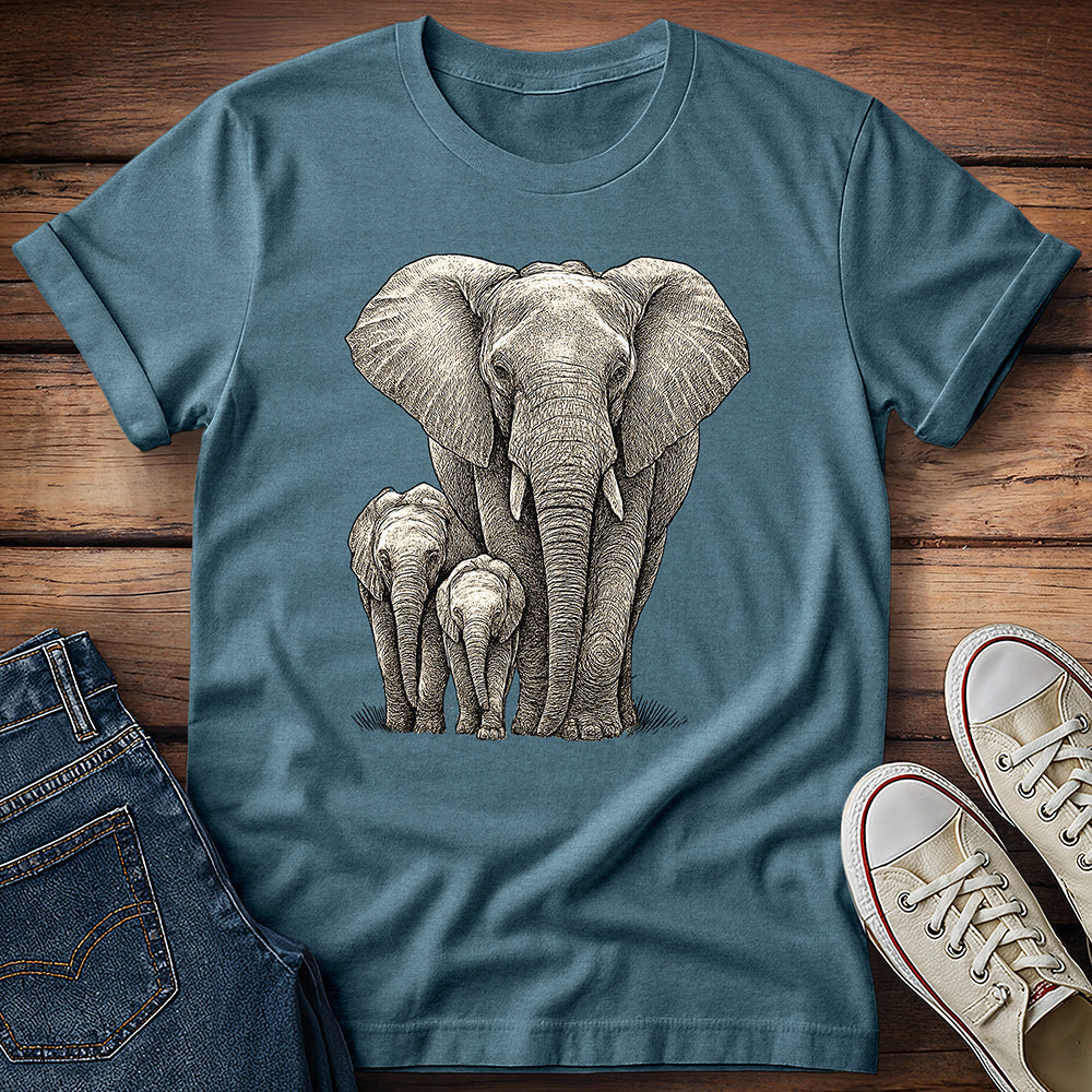 Elephant and Calves T-Shirt
