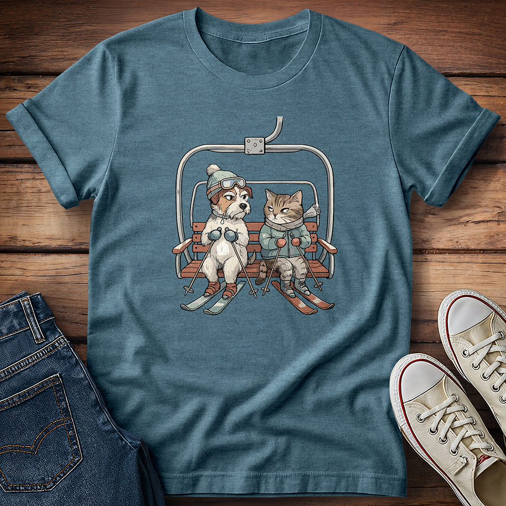 Dog & Cat - Ski You Later T-Shirt