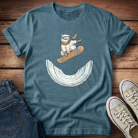 Polar Bear Snowboarding a Halfpipe T-Shirt