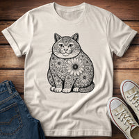 Fat Cat Sunflower T-Shirt