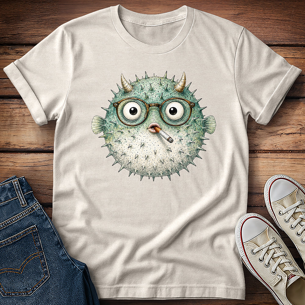 Puffer Fish Smoking T-Shirt