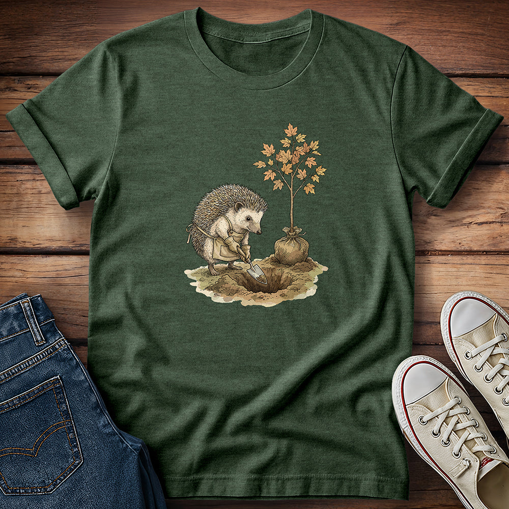 Hedgehog on Tree Duty T-Shirt