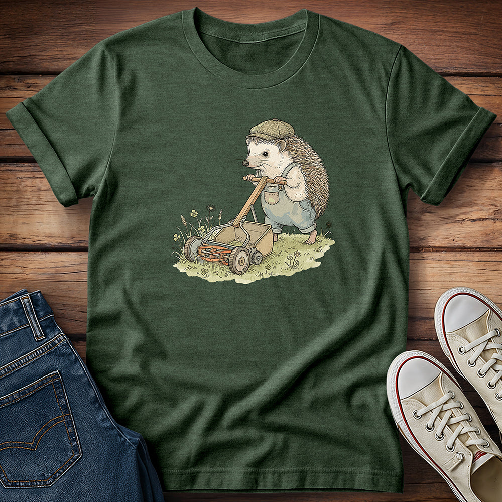 Hedgehog Mow Mode T-Shirt