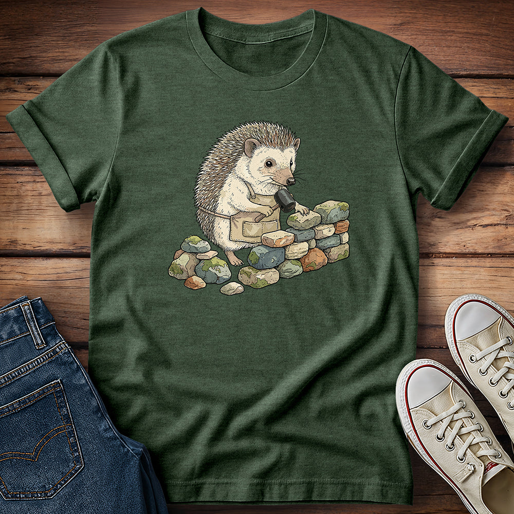 Hedgehog in His Stone Zone T-Shirt