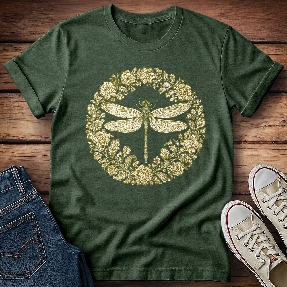 Floral Dragonfly T-Shirt
