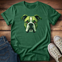 Green Boxer Dog T-Shirt