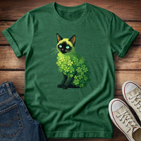 Shamrock Siamese Cat T-Shirt