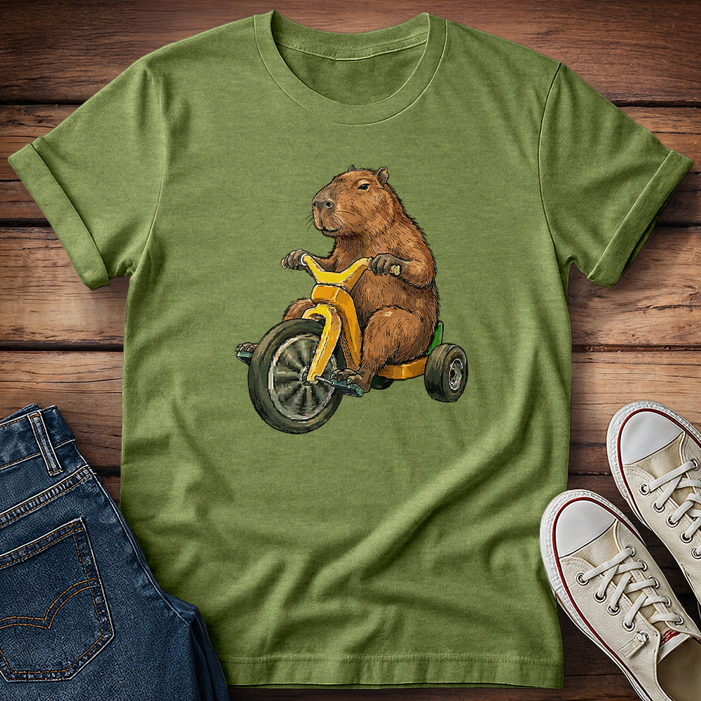 Capybara Rollin 70s Style T-Shirt