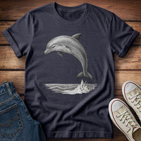 Stippled Dolphin T- Shirt