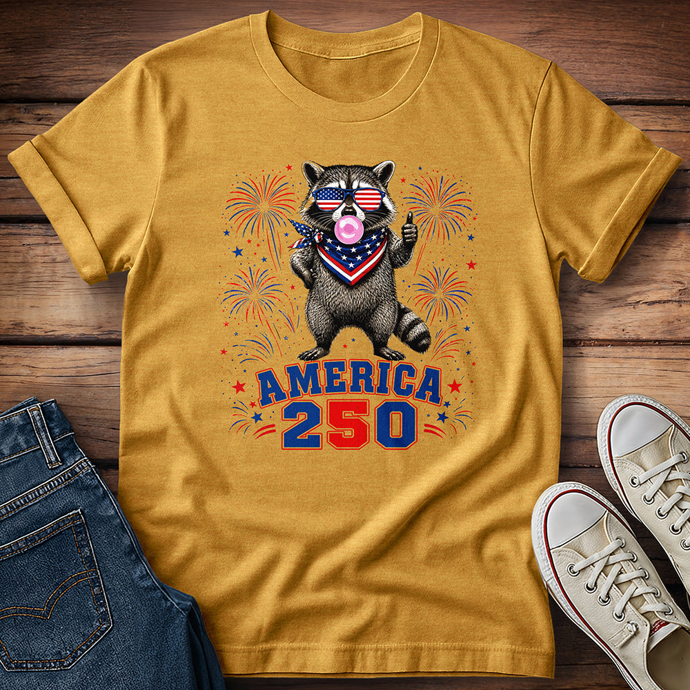 America 250th Raccoon T-Shirt