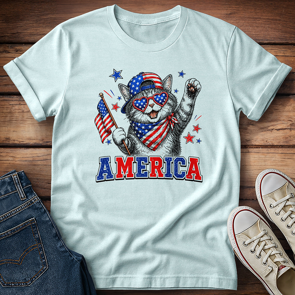 Cat 4th of July T-Shirt