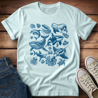 Ocean Life Collage T-Shirt
