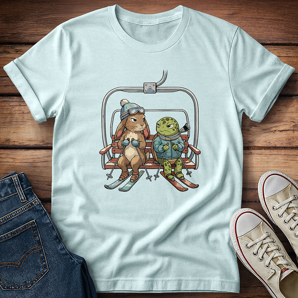 Tortoise vs Hare: Ski Edition T-Shirt