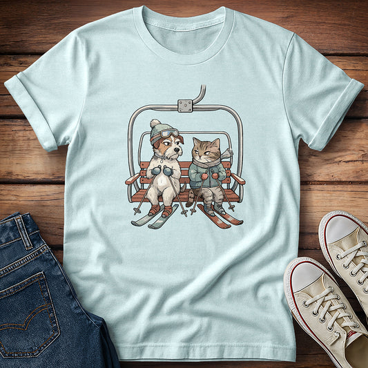 Dog & Cat - Ski You Later T-Shirt