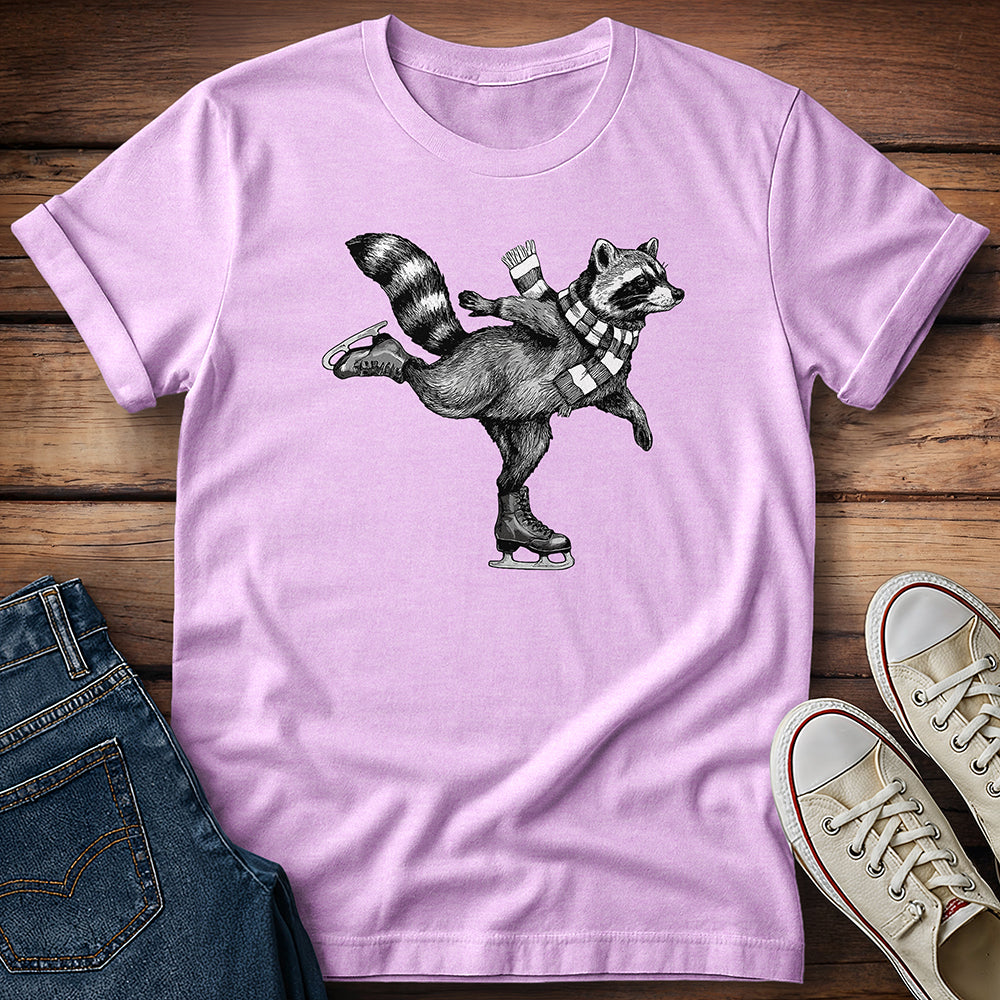 Raccoon Winter Ice Show T-Shirt
