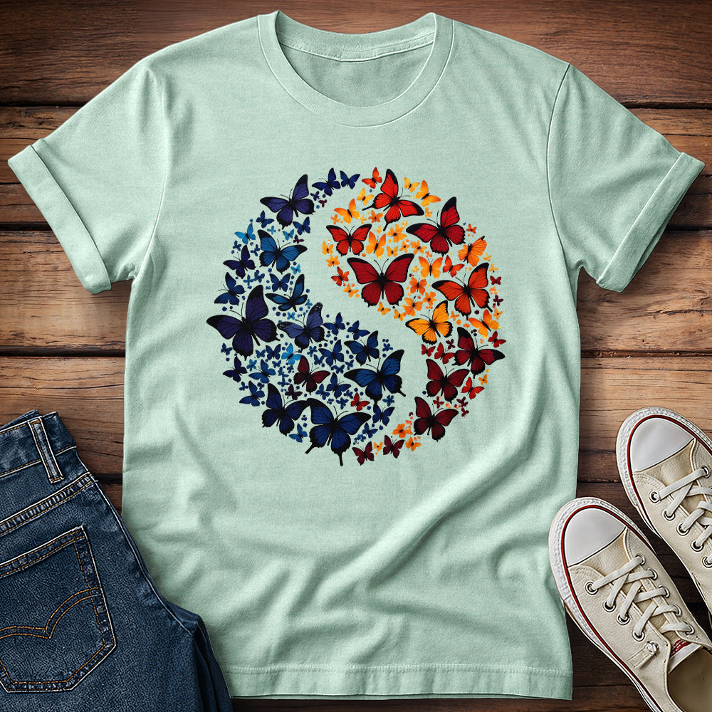 Yin Yang Butterflies T-Shirt