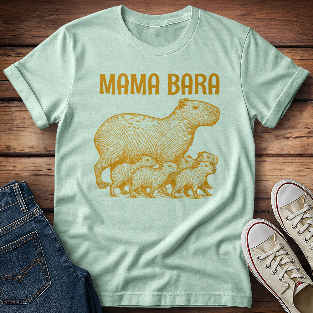 Golden Capybara Mama Bara T-Shirt