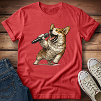 Karaoke Corgi T-Shirt