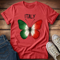 Italian Flag Butterfly T-Shirt