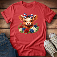 July 4th Highland Calf T-Shirt