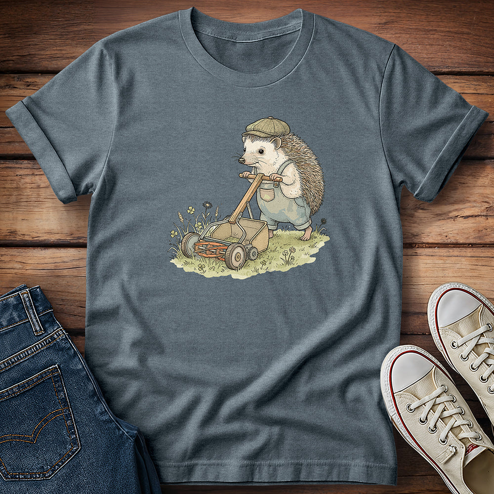 Hedgehog Mow Mode T-Shirt