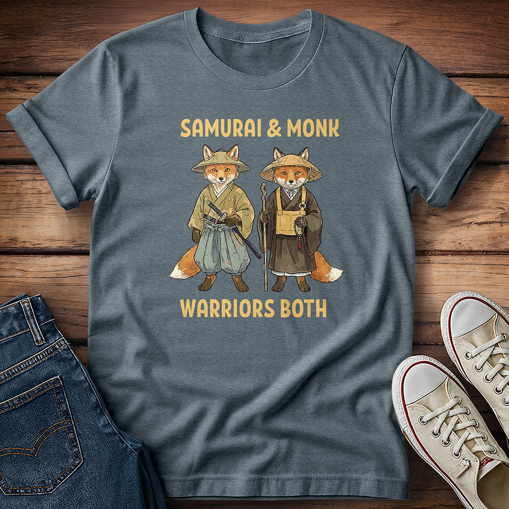 Fox Samurai & Monk: Guardians of Balance T-Shirt