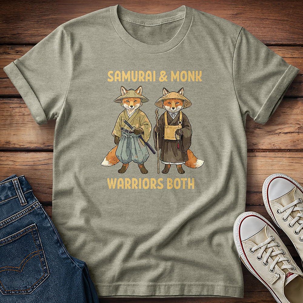 Fox Samurai & Monk: Guardians of Balance T-Shirt