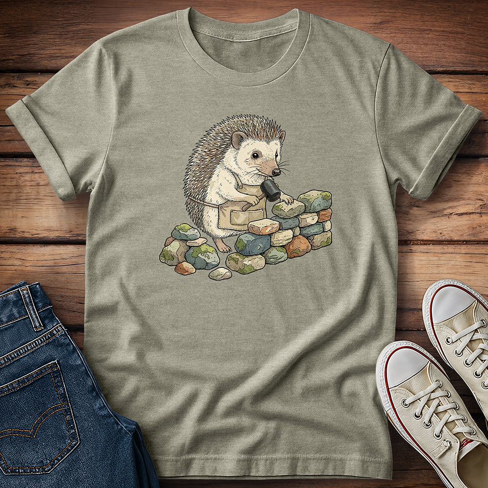 Hedgehog in His Stone Zone T-Shirt