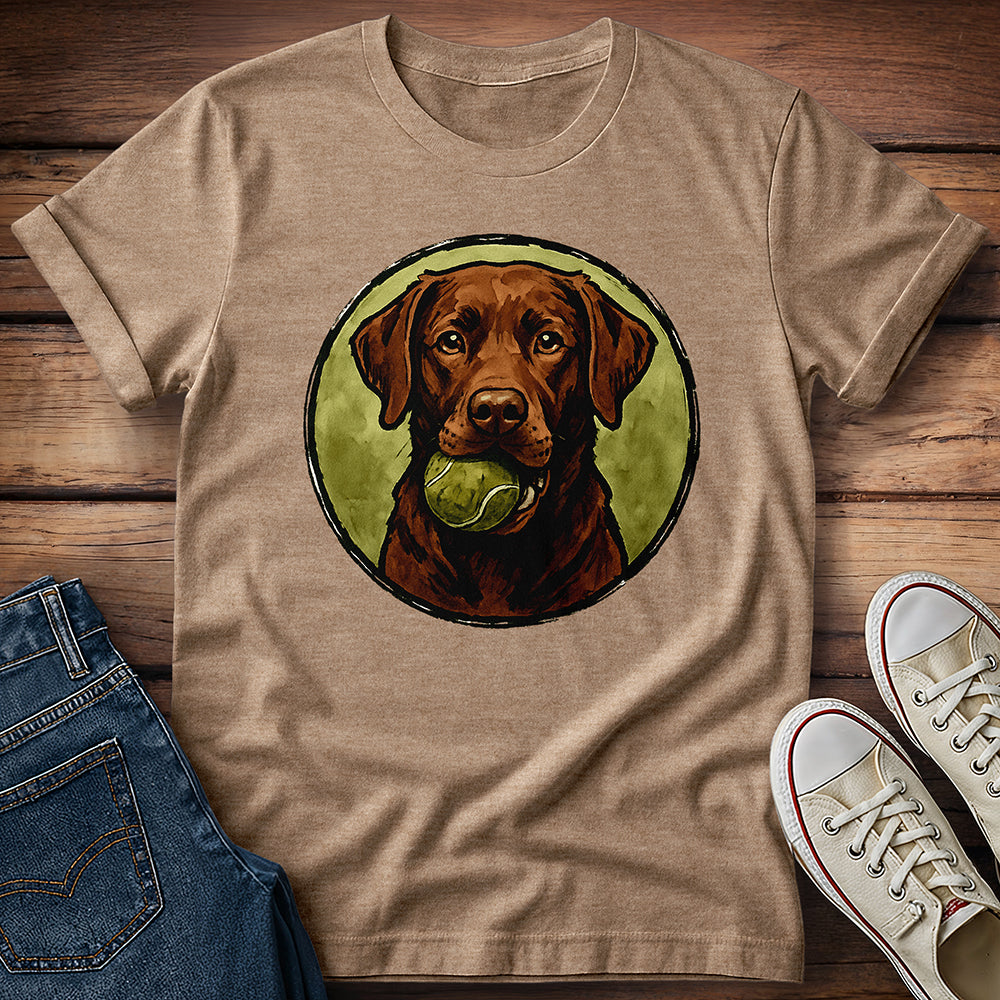 Chocolate Lab Water Color T-Shirt