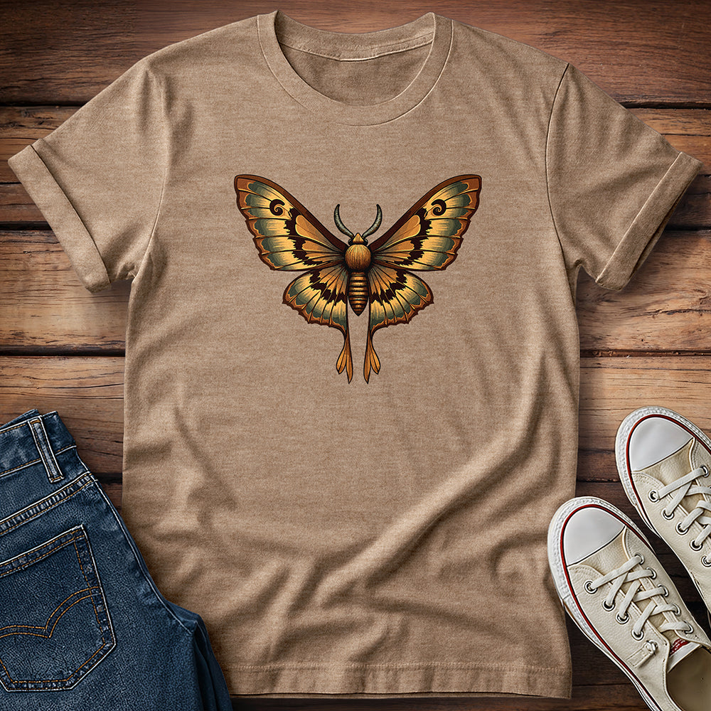 Brown Green Atlas Moth T-Shirt