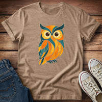 Blue Orange Owl T-Shirt
