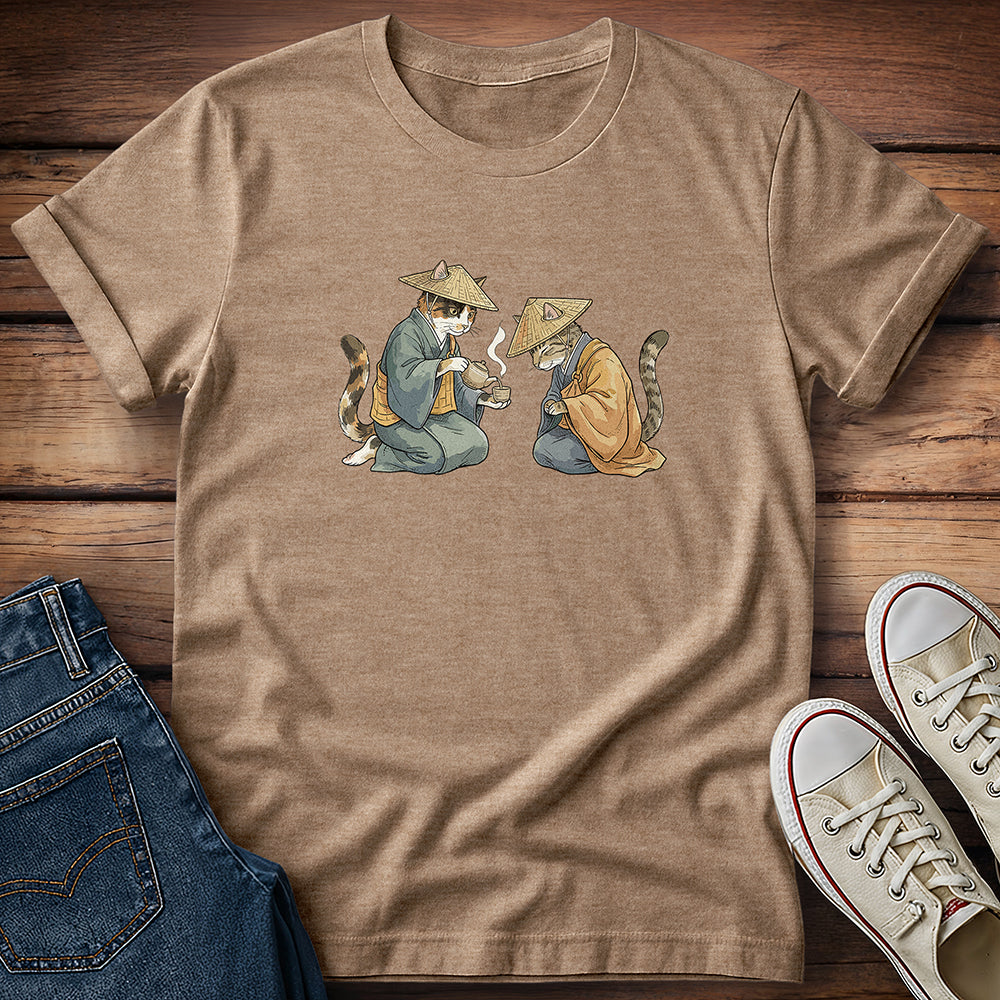 Zen Tea Cats - Paws and Reflect T-Shirt