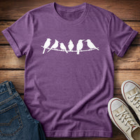 Birds on Wire Silhouette T-Shirt