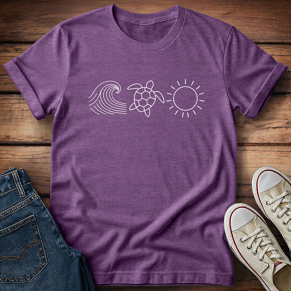 Ocean Turtle Sun T-Shirt