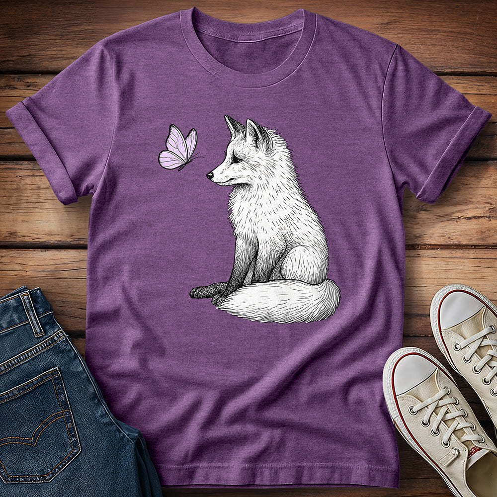 Fox and Lavender Butterfly T-Shirt