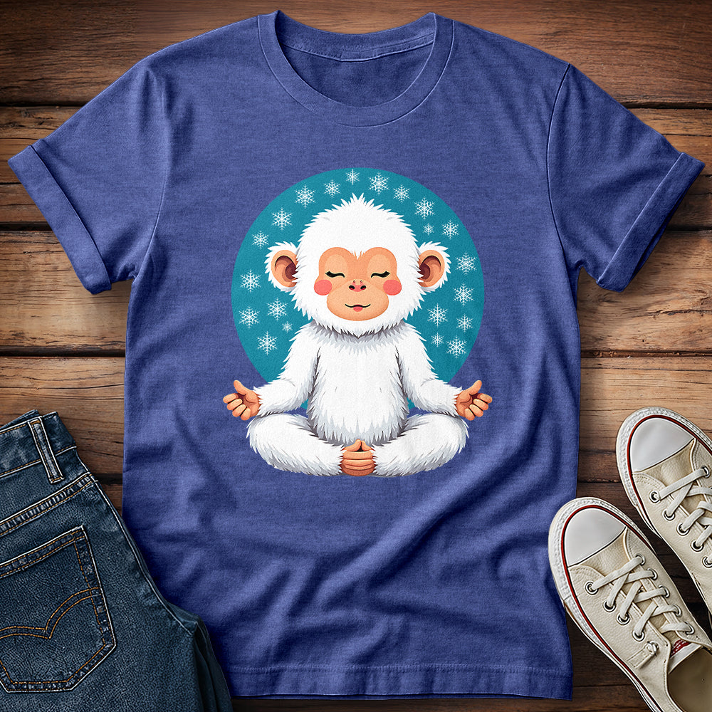 Meditating Snow Monkey T-Shirt
