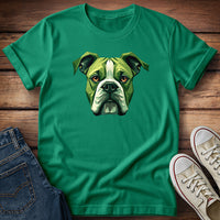 Green Boxer Dog T-Shirt