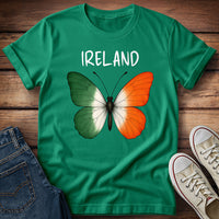 Ireland Flag Butterfly T-Shirt