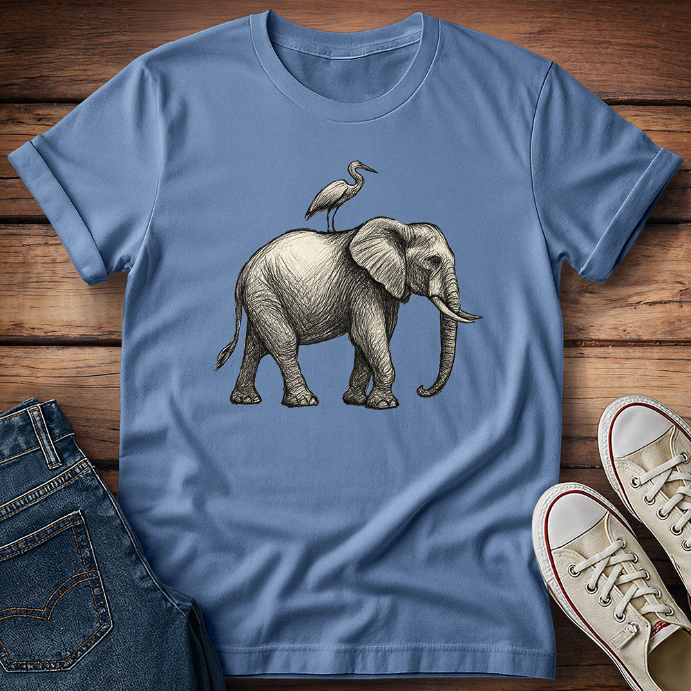 Elephant & Egret T-Shirt