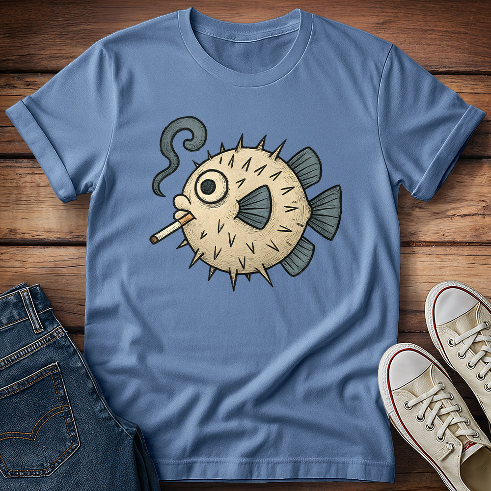 Puffer Fish Cigarette T-Shirt