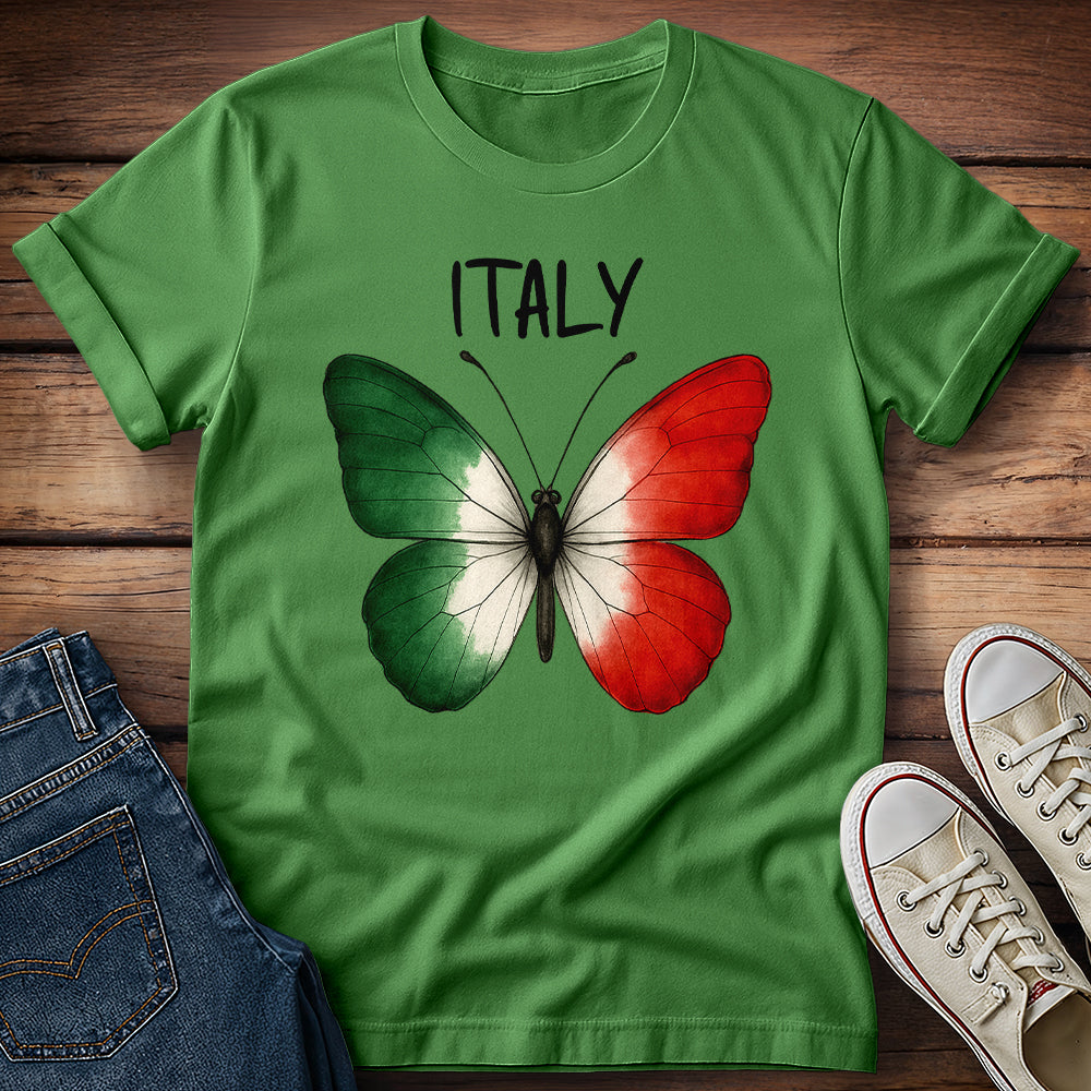 Italian Flag Butterfly T-Shirt