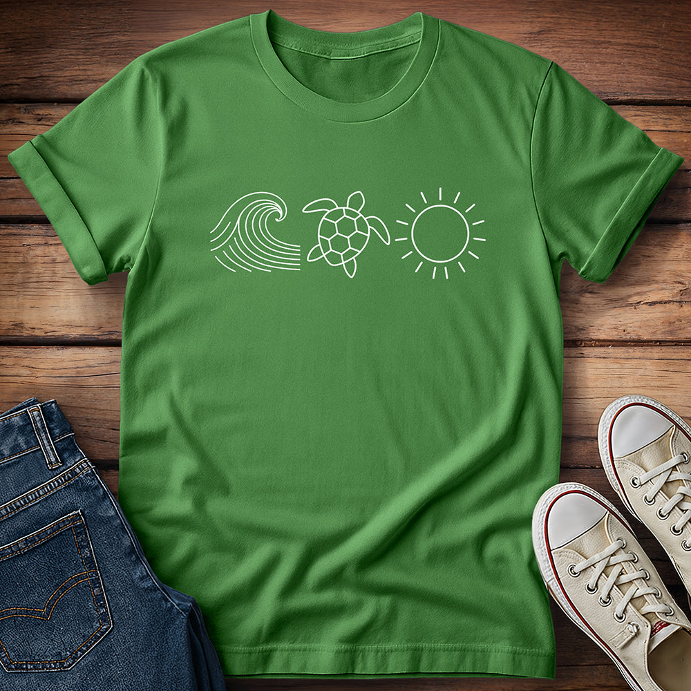 Ocean Turtle Sun T-Shirt