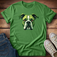 Green Boxer Dog T-Shirt