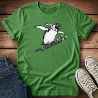 Penguin Ski Jump - Little Bird, Big Drop T-Shirt