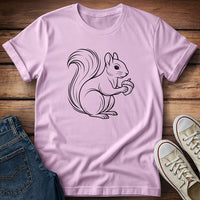Squirrel Line Art T-Shirt