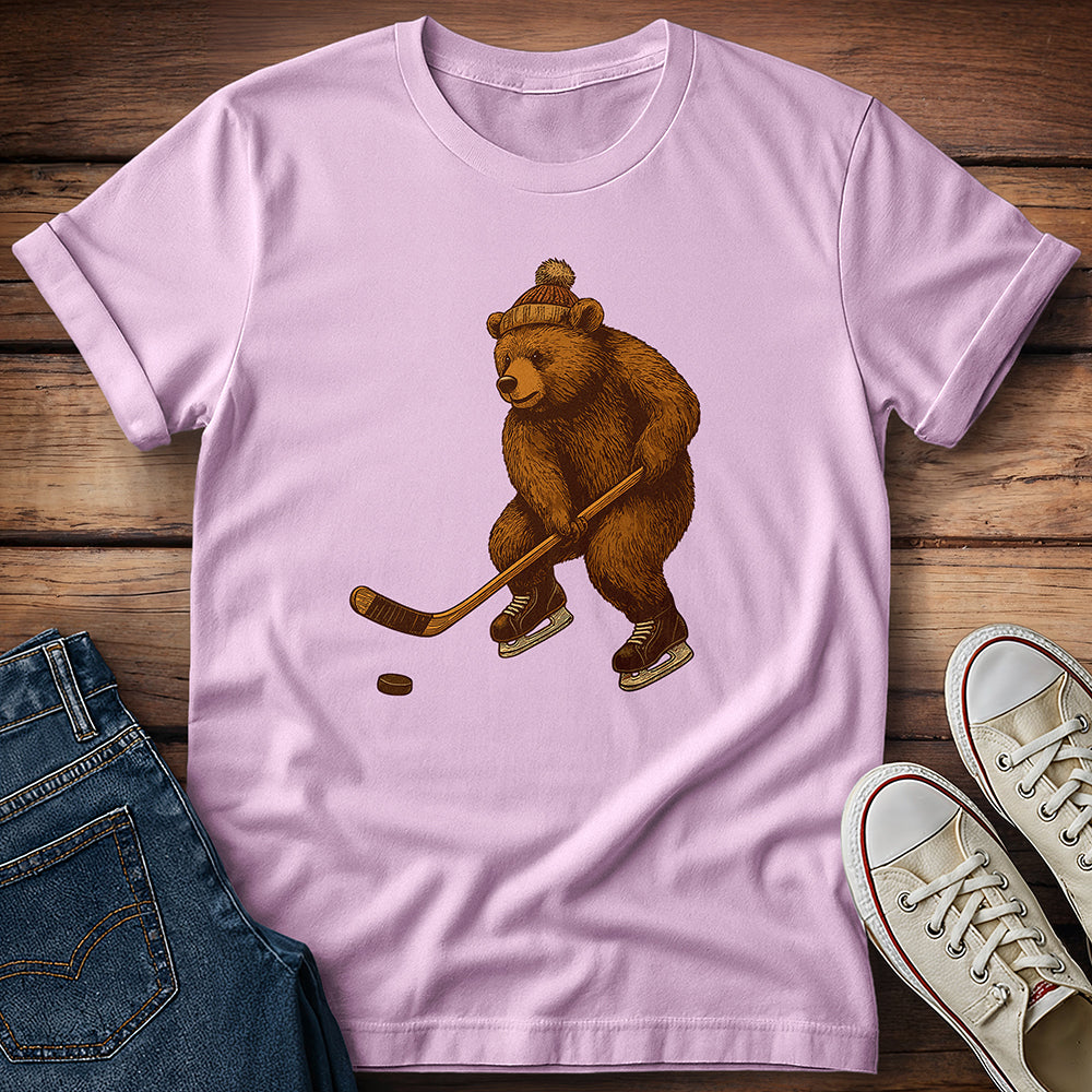 Bear Playing Hockey T-Shirt