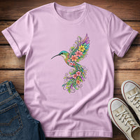 Floral Symphony Hummingbird T-Shirt